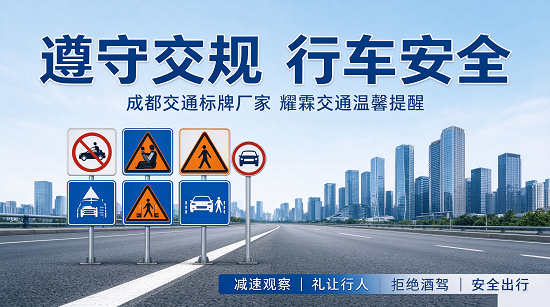交通标牌无言，出行平安有声｜耀霖交通提醒您文明行车